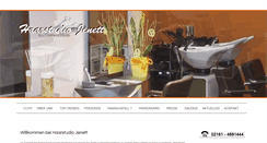Desktop Screenshot of haarstudio-jenett.de