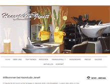 Tablet Screenshot of haarstudio-jenett.de